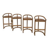 Set de 4 tabourets Allmimö en chêne massif