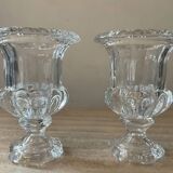 Pair of Medici crystal vases