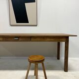 Oak and pine farmhouse table