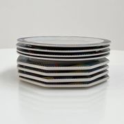 Set of 8 Scenario Metropol plates by Barbara Brenner for Rosenthal, 90