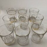 Set of Water Glasses and Champagne Glasses