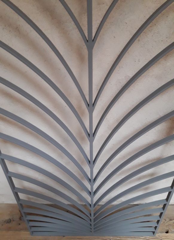Art Deco wrought iron grill door 200x88cm