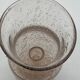 Candle holder / Tealight holder in blown / bubbled glass Larochere vintage