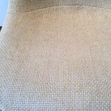 Set of 4 chairs the Fonda by Charles and Ray Eames, woolen yellow straw 1960-1970