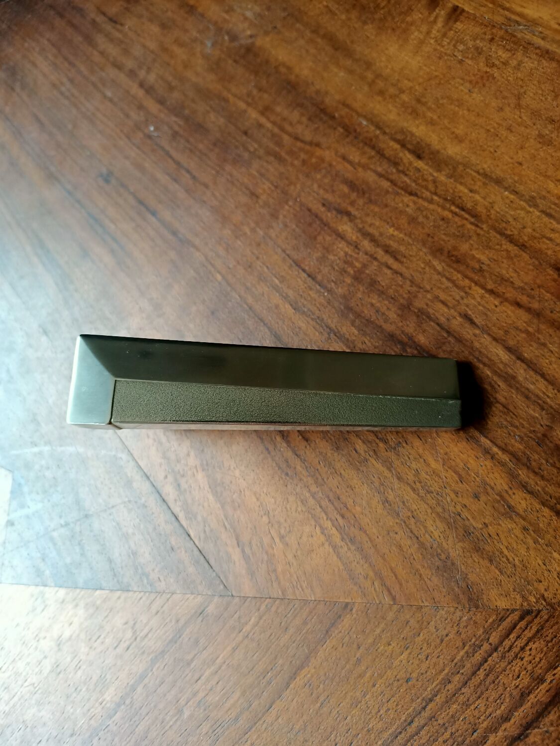 Art deco brass door handle