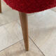 Armchair red cocktail 50s-60s