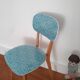 Vintage 1950s bistro chair revisited Petit Pan fabric