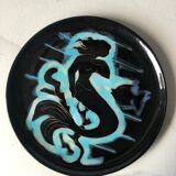 Set of six plates Vallauris the mermaids