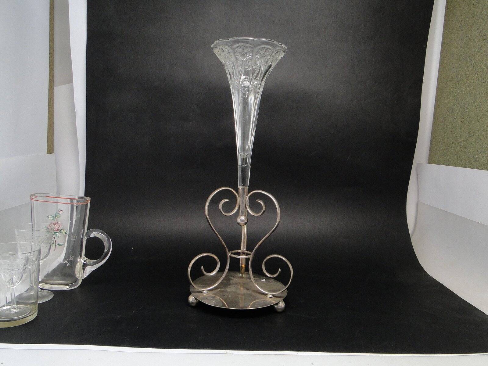 Art Nouveau Glass vase, Great Britain, early 20th century