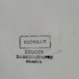 Set of 9 Digoin plates Scottish model