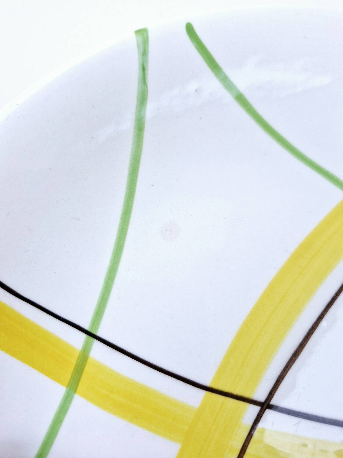 6 Vintage Gien Flat Plates Sarabande Model