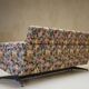 Mid-century Italian floral sofa from the 1960s.