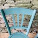 Set of four mismatched bistro chairs