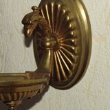 French Antique Brass Traditional Empire Eagle Head Wall Light 5219