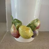 Set of 2 large Chaumette barbotine mugs.