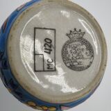 Vase in enamels of the Louvière