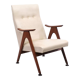 Chaise longue en teck par Louis Van Teeffelen années 1950 Hollande