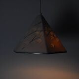 Royal Copenhagen "Luciana" blanc de chine porcelain pendant lamp, 1960s