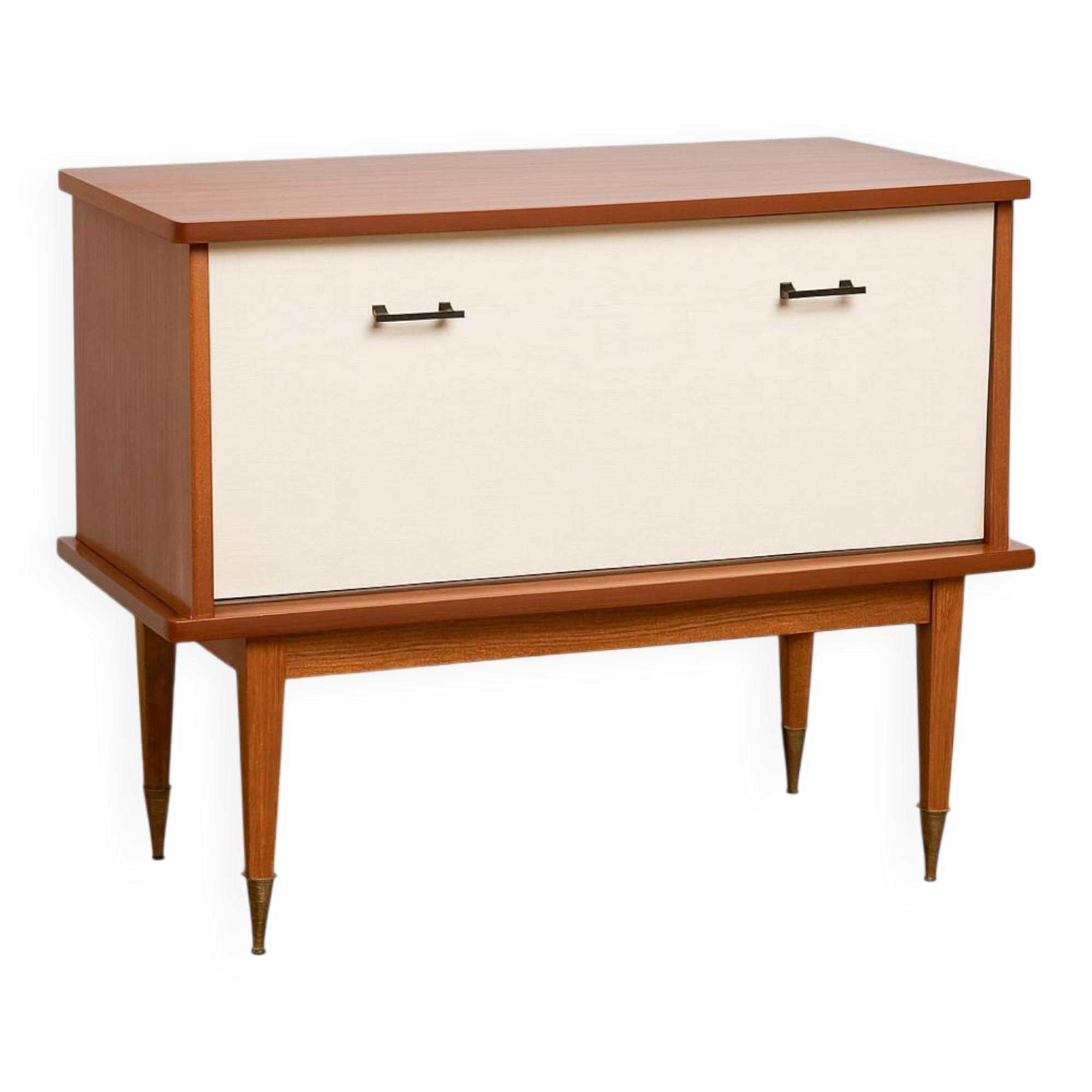 Vintage mid-century bar cabinet from the 1950s–60s.