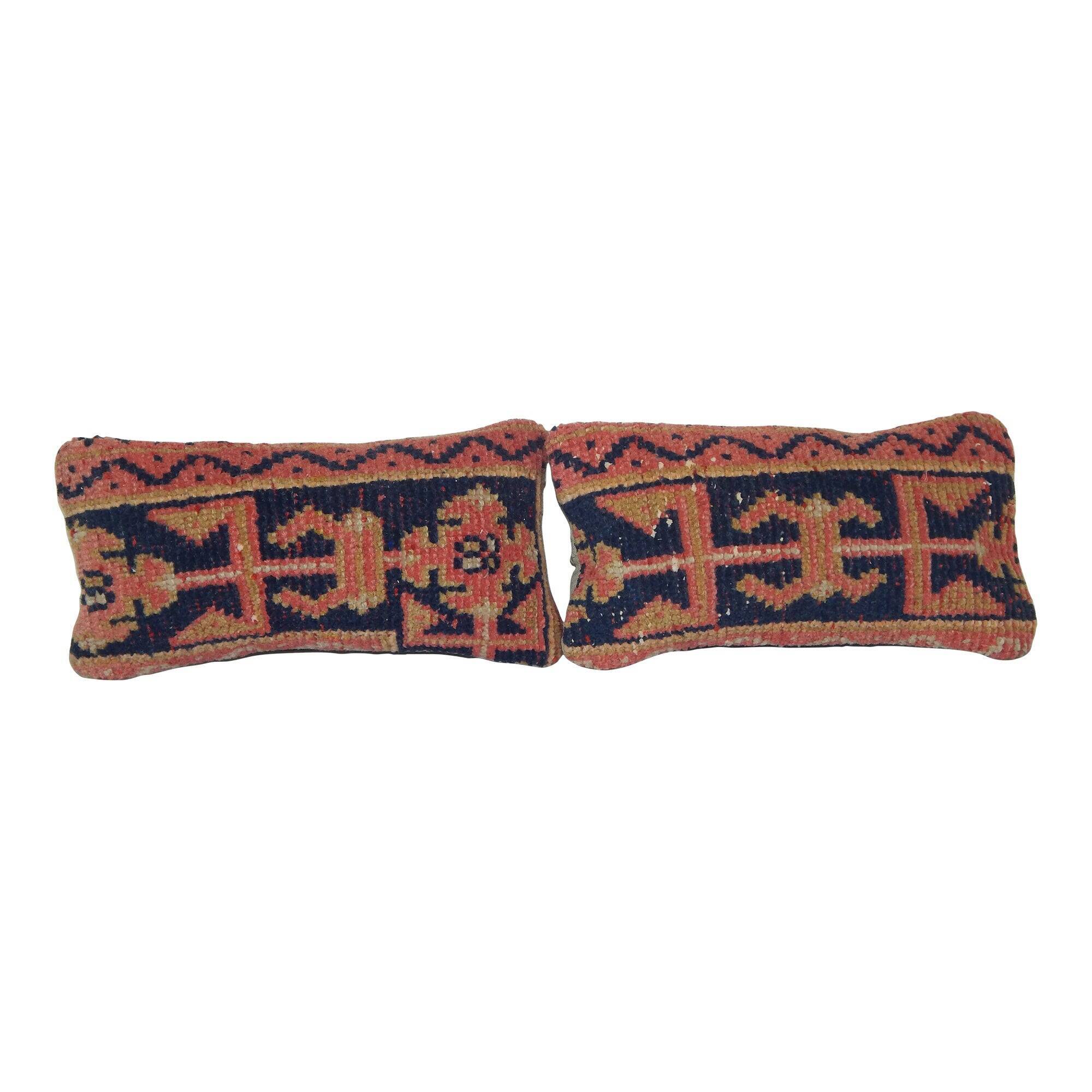 Set of 2 vintage Turkish cushion covers 20x41 cm