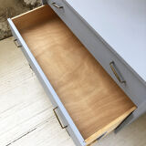 Commode vintage bleue