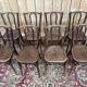 8 Bistro Chairs Baumann Curved Wood Art Nouveau – Early 20th Century