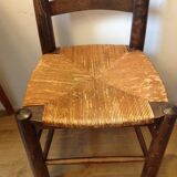 6 rustic chairs mulched brutalist style