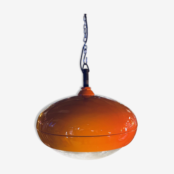 Orange hanging lamp 1970