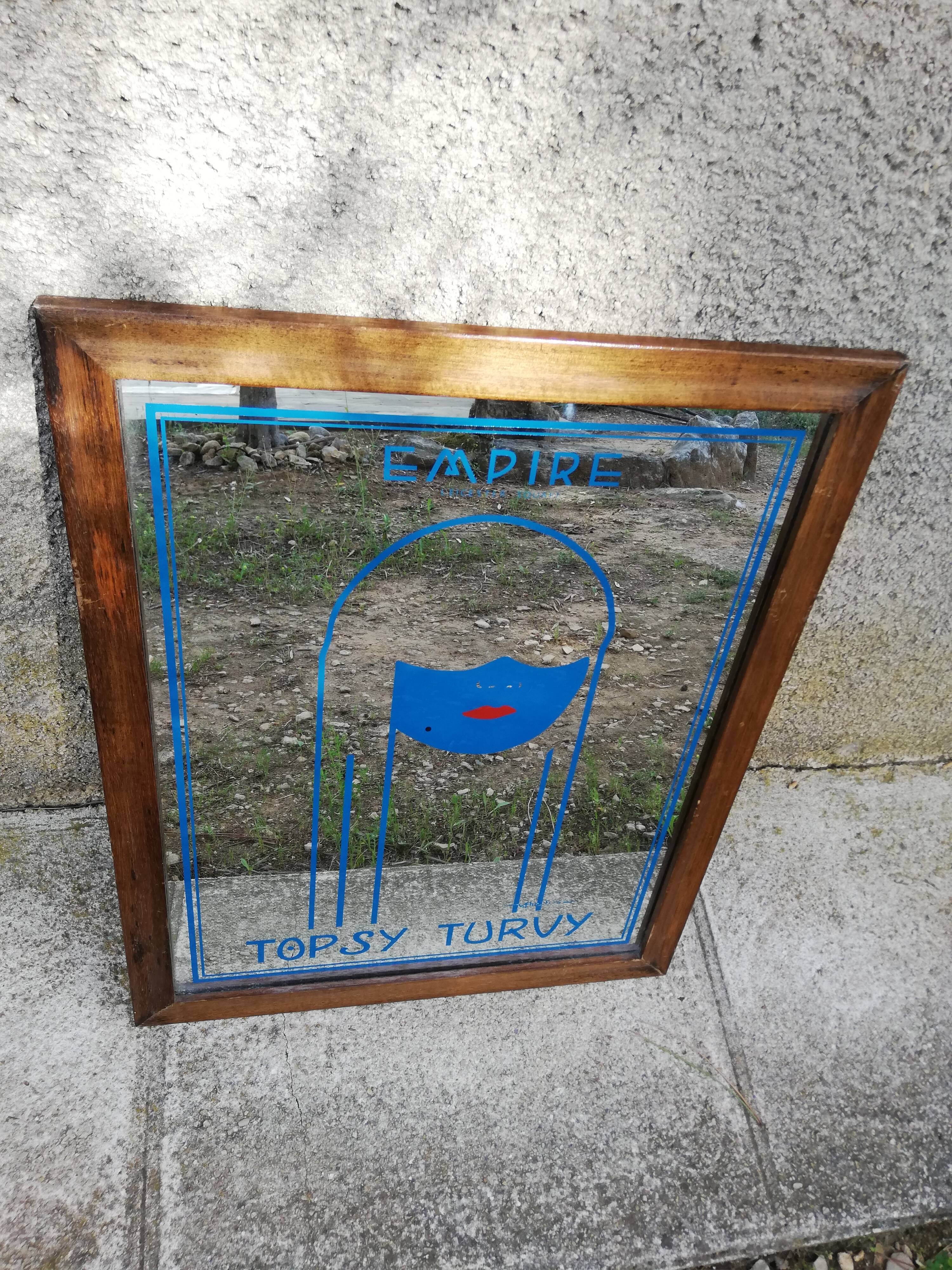 Advertising mirror