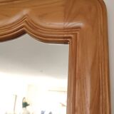 Grand miroir en chêne 1950