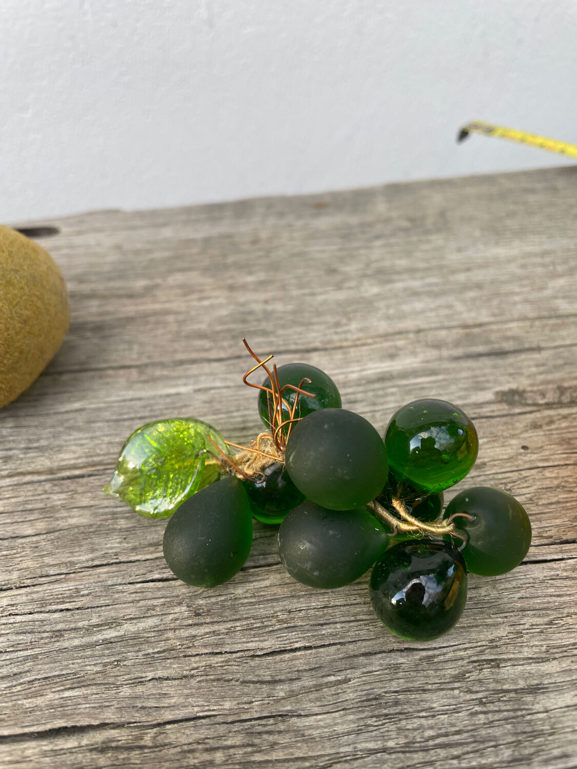 Fruits: grapes, tomatoes, oranges, cherries, kiwis in Murano glass