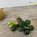 Fruits: grapes, tomatoes, oranges, cherries, kiwis in Murano glass