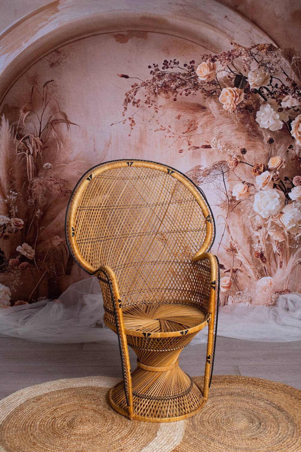 Emmanuelle wicker/rattan armchair