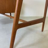 Danish midcentury teak executive desk by Arne Vodder edited by Sibast