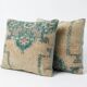 Set of 2 vintage Turkish cushion covers 51x51 cm