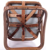 Tito Agnoli Relax chair made of Bamboo and leather, 1960