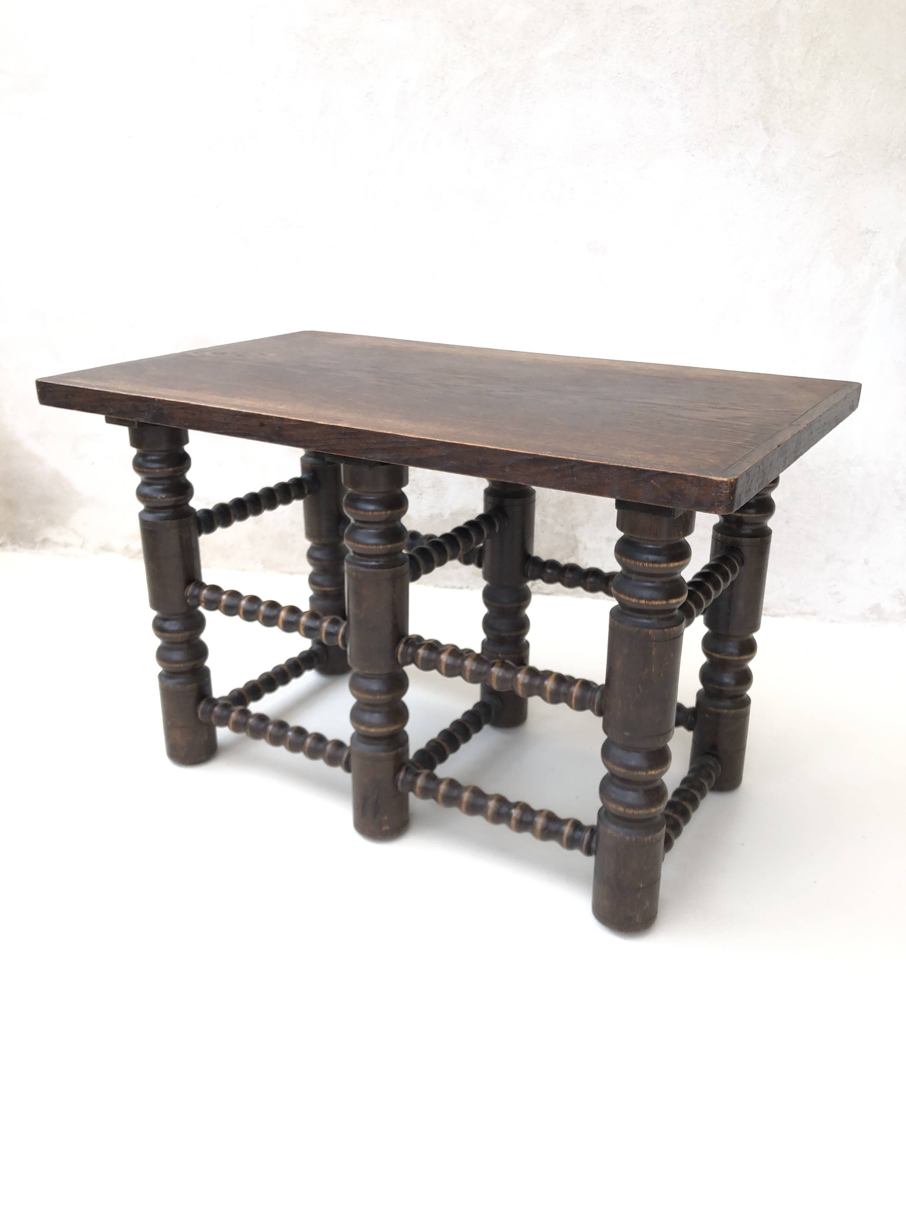 Decorative wooden coffee table
