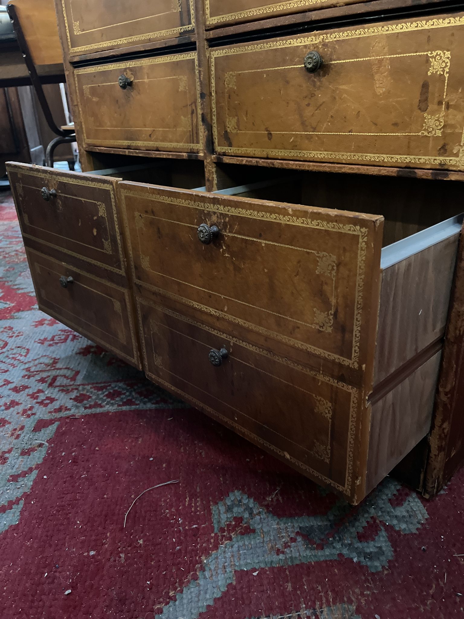 Secretary cardboard notary leather 20 th