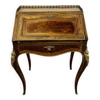Louis XV style secretary with Dodanes – Napoleon III period / 19th century