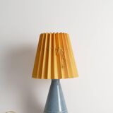 Dusty Blue Ceramic Table Lamp by Rörstrand, Sweden 1980s