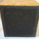 Stool, leather storage chest, 60