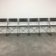 6 X-Line chairs by Niels Jorgen for Magis Italy Memphis style 1980