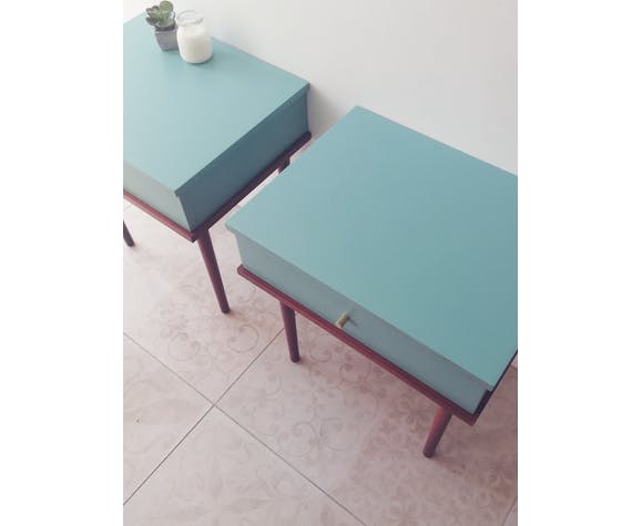 Pair of vintage bedsides