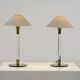 Pair of 1970s table or bedside lamps