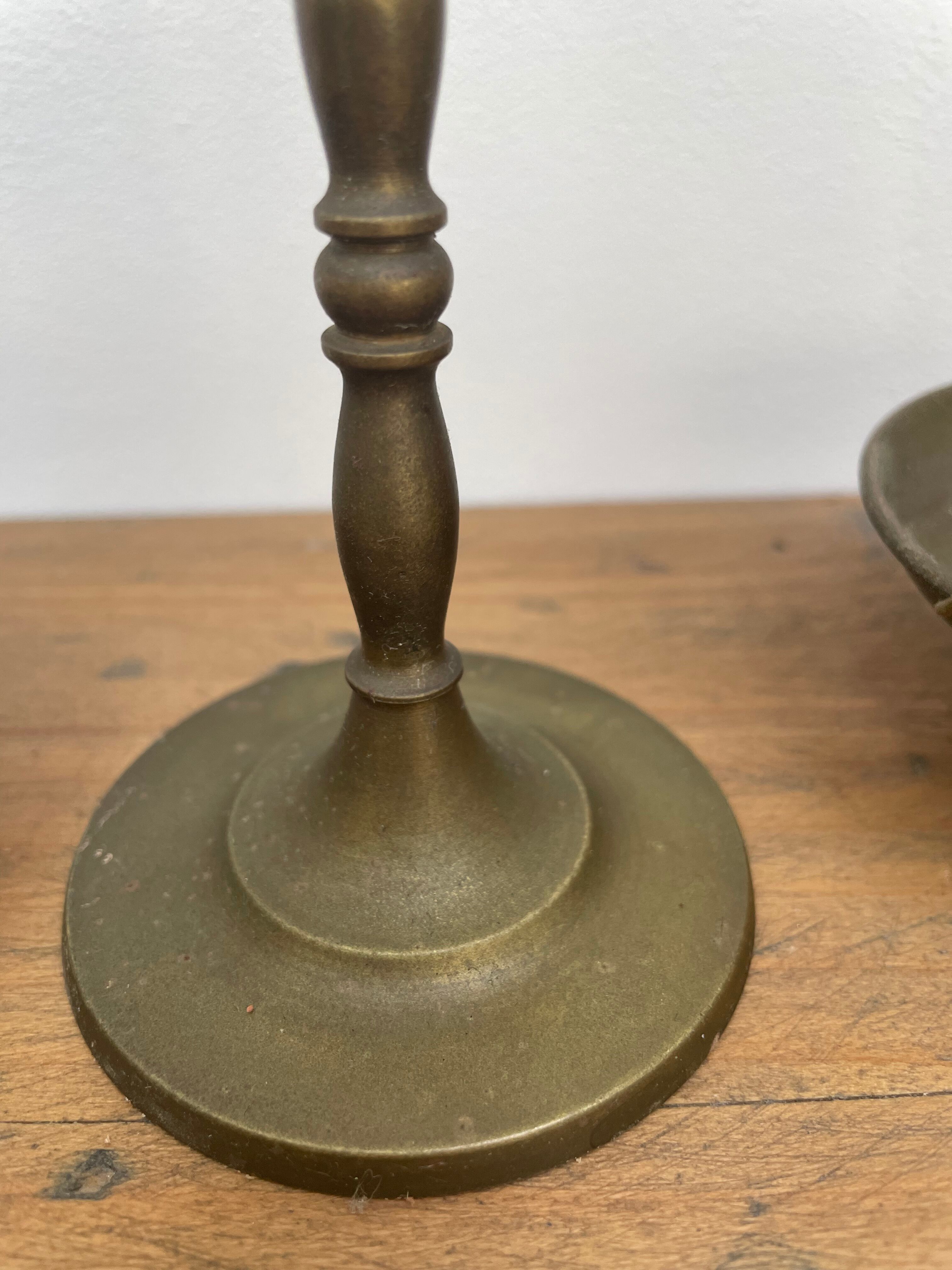 Antique brass trebuchet scale