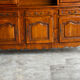 Buffet, rustic sideboard in solid cherry wood, 20th century