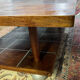 Scandinavian coffee table from the 50s in teak and aluminum