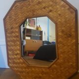Rattan mirror
