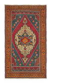 Tapis vintage anatolien turc 131 cm x 222 cm