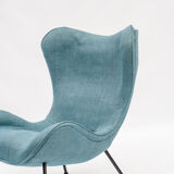 Armchair Madame, 50s, blue